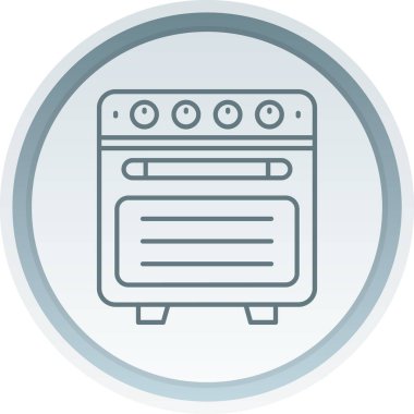 Fırın simgesi, vektör çizimi