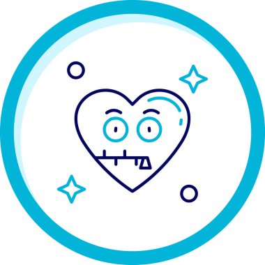 Bir kalp simgesinin vektör illüstrasyonu