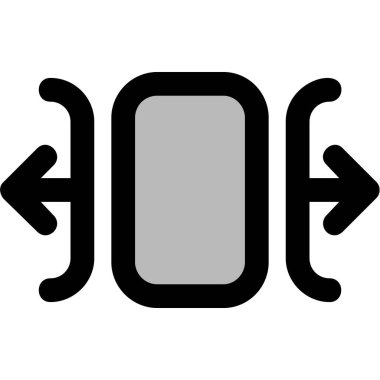 Akıllı telefon ekranı. Basit resimleme