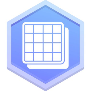 ızgara simgesi. Web için takvim vektör simgelerinin basit çizimi