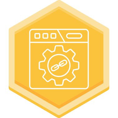 Teçhizat Web simgesi basit illüstrasyon