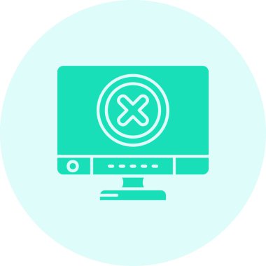 bilgisayar ekranı simgesi, vektör illüstrasyonu