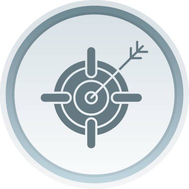 Hedef simgenin vektör illüstrasyonu