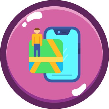 akıllı telefon simgesi vektör illüstrasyonu