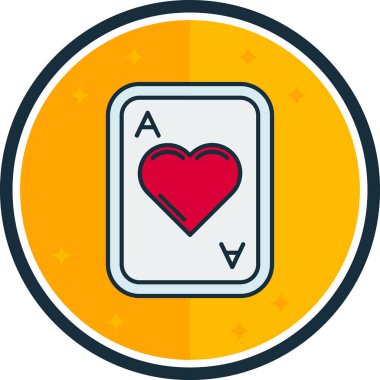 Kalp ikonu vektör illüstrasyonu