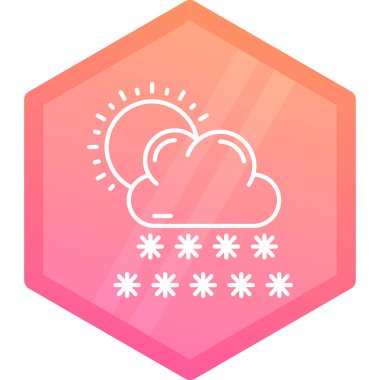 Moda tarzında izole edilmiş bir bulut simgesi