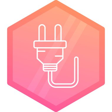 Bir dolgu simgesinin vektör illüstrasyonu