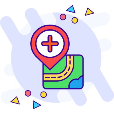 gps navigasyon konumu simgesi