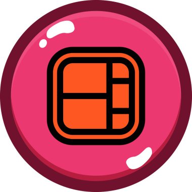 Modern bir simgenin vektör illüstrasyonu