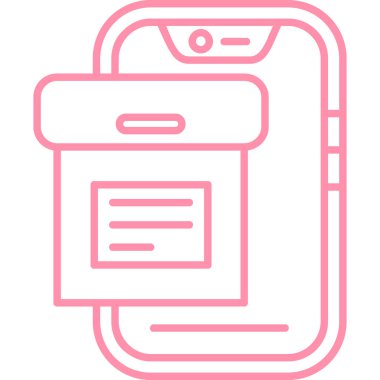 Smartphone Simgesi, vektör illüstrasyonu