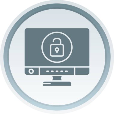 Internet güvenlik vektör simgesi