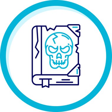 kafatası web simgesi, vektör illüstrasyonu