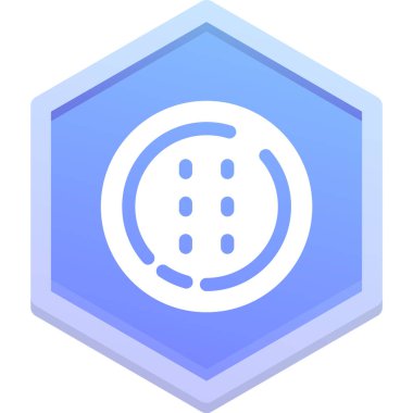 rozet web simgesi vektör illüstrasyonu