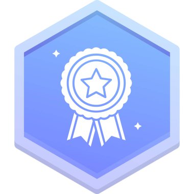 Rozet. Web simgesi basit illüstrasyon