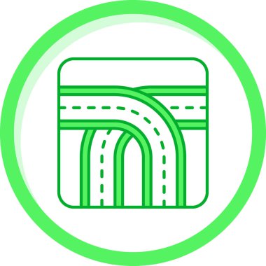 Benzersiz roll vektör simgesi