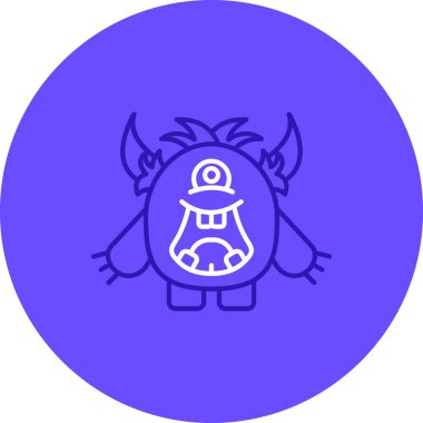 Bir cadı simgesinin vektör illüstrasyonu