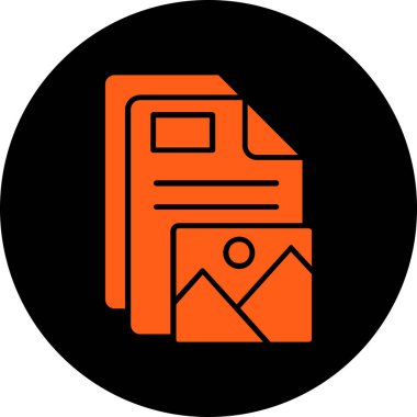 Belge simgesinin vektör illüstrasyonu