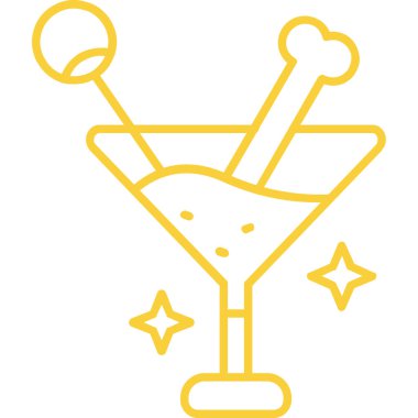 Ana hatlarıyla kokteyl ikonu