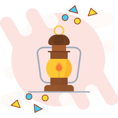 Çizgi film lambasının vektör çizimi