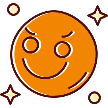 Emoji. Web simgesi vektör illüstrasyonu