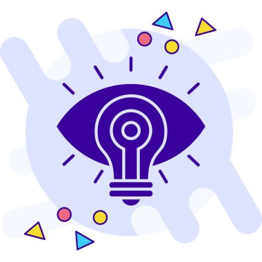 Göz simgesi, vektör illüstrasyonu