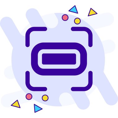 Modern bir simgenin vektör illüstrasyonu