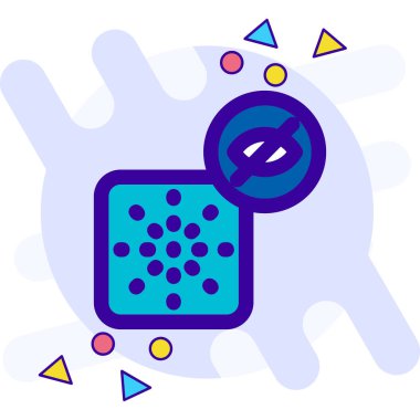 bakteri virüsü simgesi - ana hatlar biçiminde