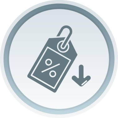 İndirim simgesi, vektör illüstrasyonu