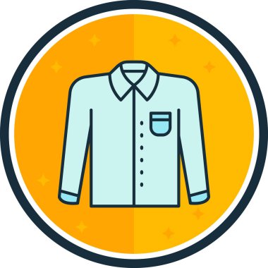 Modern ikonun giysi eksikliğinin vektör illüstrasyonu