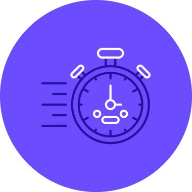 Saat simgesi vektör illüstrasyonu