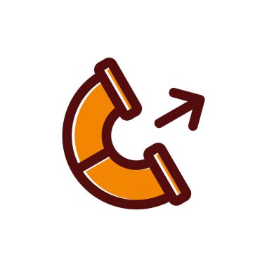 Aşağı ok ve aşağı ok ile aşağı ok vektör simgesi kavramı