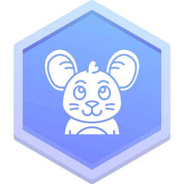 Moda tarzında izole edilmiş hayvan simgesi