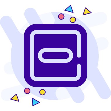 Bir simgenin modern bir simgesinin vektör çizimi