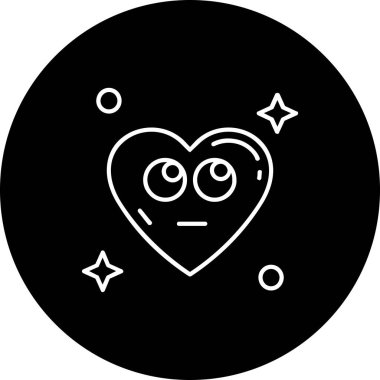 kalp sevgi simgesi, vektör çizim