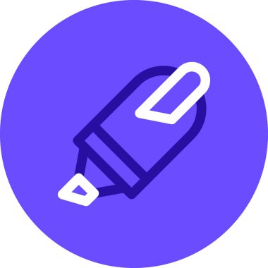 kalem vektör satırı simgesi