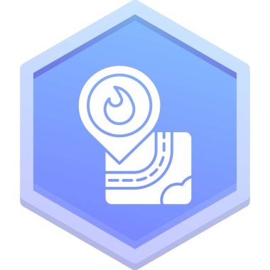 harita konum simgesi, vektör illüstrasyonu