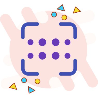 Virüs web simgesi basit tasarımı