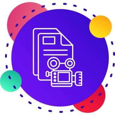 renk çizgisi dizini ve belge simgesi beyaz arkaplanda izole edildi. Bilgisayar klasörü işareti. belge ve veri ofisi klasörü simgesi. gradyan rastgele dinamik şekiller.