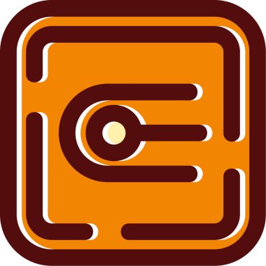 Tek bir simgenin vektör illüstrasyonu