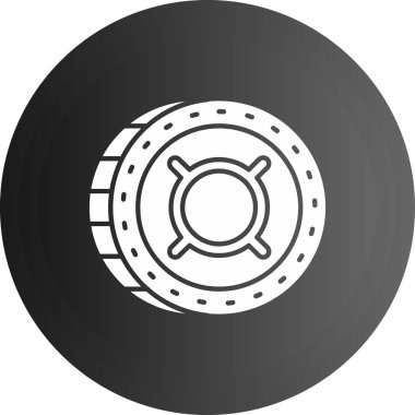 Araba simgesinin vektör illüstrasyonu