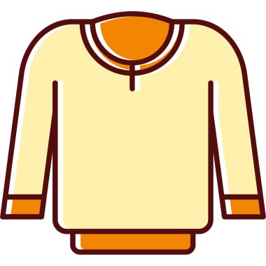 Ceket simgesi, vektör illüstrasyonu