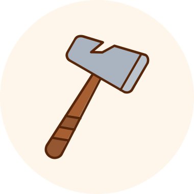 Balta. Web simgesi basit illüstrasyon