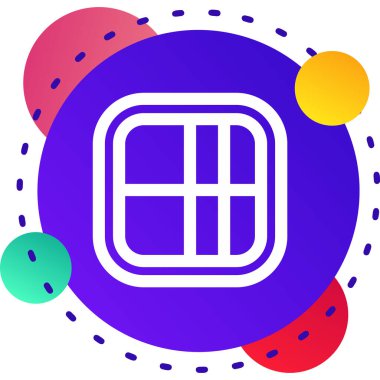 Çikolata renkli simge beyaz arka planda izole edilmiş. Renkli taslak konsepti. Vektör