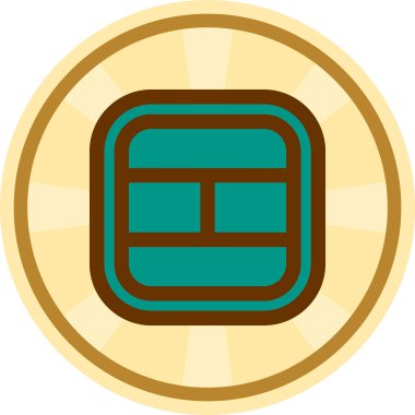 Para için. Web simgesi basit illüstrasyon