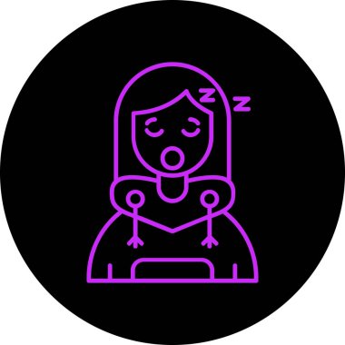 Vektör Kız Simgesi illüstrasyonu