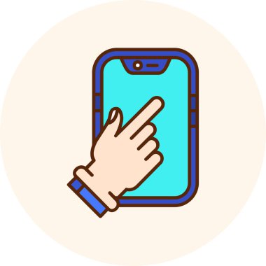 cep telefonu ikonu vektör illüstrasyonu