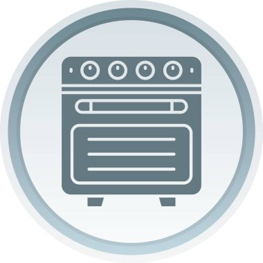 Fırın. Web simgesi basit illüstrasyon