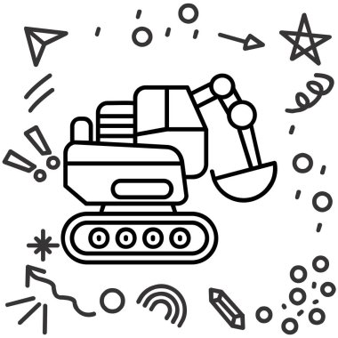 Robot robot yapay zeka teknolojisi vektör çizimi