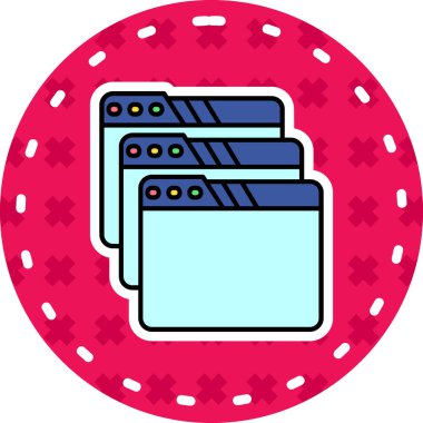 Kumarhane fişleri simgesi - taslak biçimi