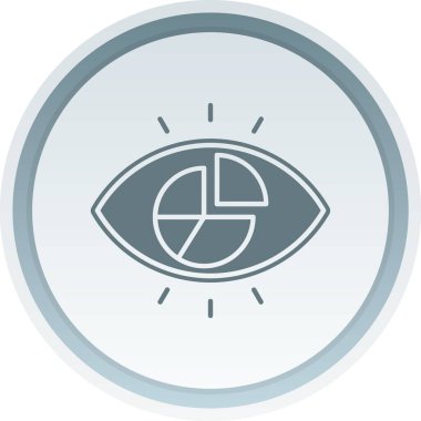 Göz que simgesi vektör illüstrasyonu